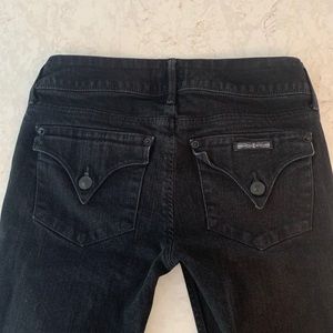 Women’s Hudson, black wash, low rise, frayed hem